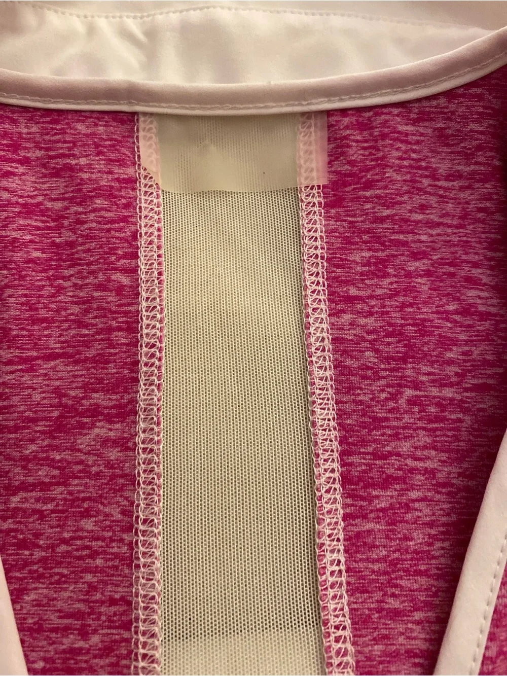 Calla Pink  Heathered Sleeveless Athletic Dress with Mesh Back Panel - XS
